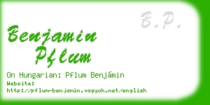 benjamin pflum business card