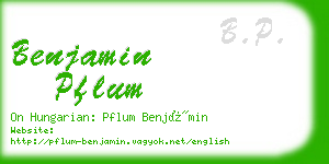 benjamin pflum business card